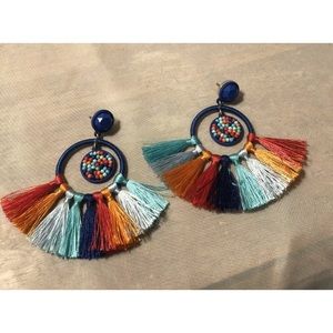 Fabulous J crew multicolored statement earrings
